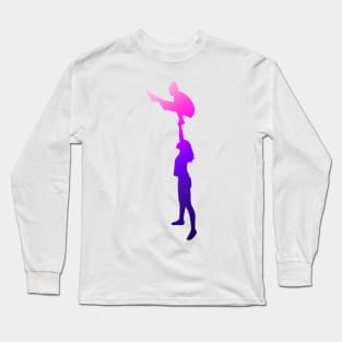 A women’s pair doing high straddle Long Sleeve T-Shirt